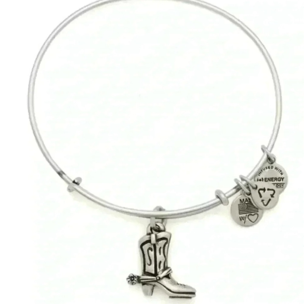 Alex Ani Boot Charm Silver Bracelet
